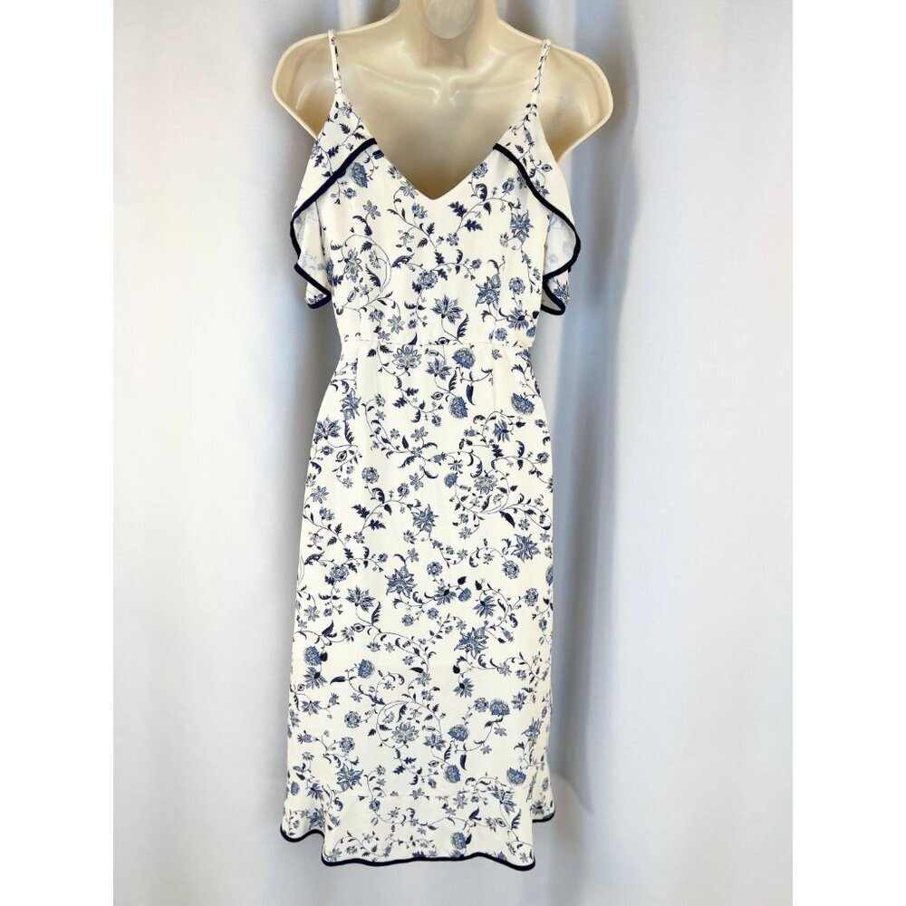 Greylin White Emma Ruffled Wrap Dress - Picture 9 of 15
